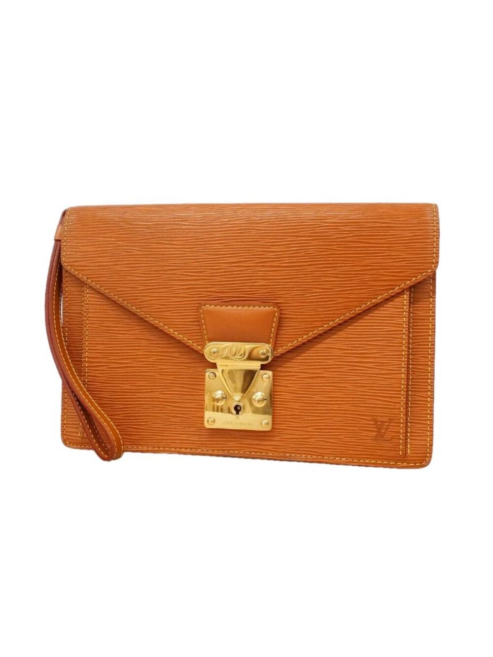 Louis Vuitton Clutch Epi Pochette Series Dragonne Cipango Gold